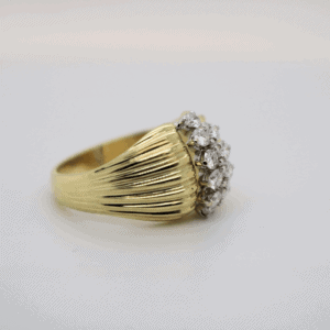 Brillant Ring – Diamond Ring – 55 – 0.90ct – Gelbgold 585 10 Brillanten