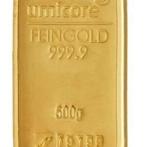 500 g Goldbarren Umicore